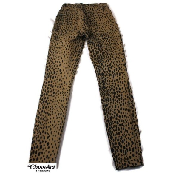Good American Good Waist Leopard Print Stretch High Waist Jeans 00/24 - Picture 6 of 7